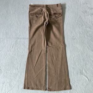 7 For All Mankind DOJO Jeans Womens sz 27 28x29 Low Rise Flare Cowgirl Bootcut